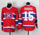 Reebok Montreal Canadiens #15 George Parros Red NHL Jerseys