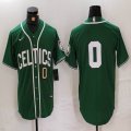 Nike Boston Celtics #0 Jayson Tatum green baseball jerseys Joint name-BD 02