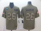 Philadelphia Eagles #26 Miles Sanders Nike Olive 2019 Salute to Service Limited Jersey-BD