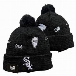 2024 Chicago White Sox black MLB Cuffed Knit Hats