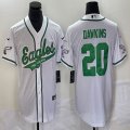 Nike Eagles #20 Brian Dawkins white baseball jerseys Joint name-BD 03