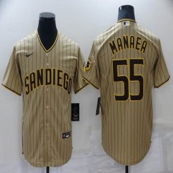 Nike San Diego Padres #55 Manaea beige majestic baseball Jersey