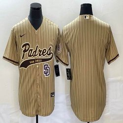 Nike San Diego Padres blank beige majestic baseball jersey Joint name -BD 01