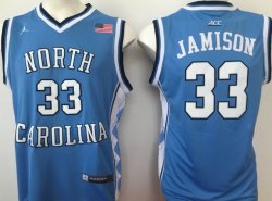 North Carolina #33 Jamison Blue ACC College Basketball Jersey