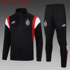 2023-2024 AC Milan club black soccer jackets with long shorts A697