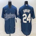 Nike Los Angeles Dodgers #24 Kobe Bryant blue majestic baseball Jerseys Joint name -BD 03