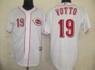 Cincinnati Reds 19 votto White MLB Jerseys