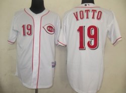 Cincinnati Reds 19 votto White MLB Jerseys