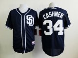 San Diego Padres #34 Andrew Cashner Dark Blue mlb Jerseys