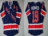 New York Rangers #19 Brad Richards Blue NHL Jerseys(A Patch)