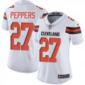 Women Browns #27 Jabrill Peppers white Nike Color Rush Limited Jerseys