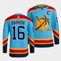 Florida Panthers #16 Aleksander Barkov Blue 2022 Reverse Retro Stitched Jersey