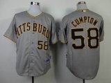 Pittsburgh Pirates Brandon Cumpton 58# gray mlb Jersey