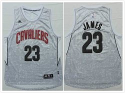 2015 Cleveland Cavaliers LeBron James #23 gray Swingman nba jersey