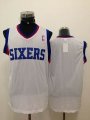 Revolution 30 Philadelphia 76ers Blank White Stitched NBA Jersey