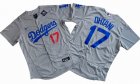 2024 World Series Champions Los Angeles Dodgers #17 Shohei Ohtani Flexbase Nike gray Jersey