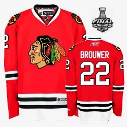 2013 NHL Stanley Cup Chicago Blackhawks #22 BROUWER Red Jerseys