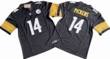 Pittsburgh Steelers 14# George Pickens black Nike Vapor F.U.S.E. Limited Jersey