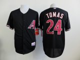 Arizona Diamondback #24 Yasmany Tomas black baseball jerseys