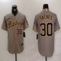 Nike Pittsburgh Pirates #30 Paul Skenes gray majestic baseball jerseys 02