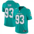 Miami Dolphins #93 Ndamukong Suh Nike green Color Rush Limited Jerseys