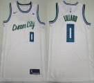 Nike Milwaukee Bucks #0 Damian Lillard beige nba basketball Jerseys -XD