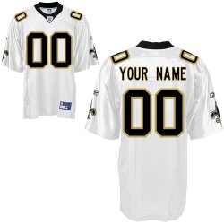 New Orleans Saints Customized Personalized White Jerseys