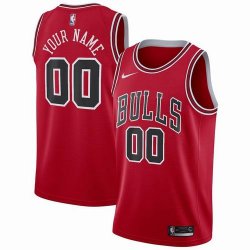 Customized Chicago Bulls red basketball jerseys