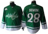 Washington Capitals #28 Alexander Semin green jerseys