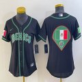 Women 2023 World Cup Mexico blank black majestic MLB baseball Jerseys-BD 20