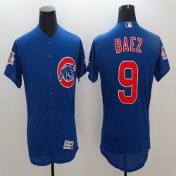 2016 Chicago Cubs #9 Javier Baez blue Flexbase Authentic Collection Jersey