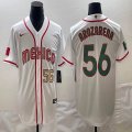 2023 World Cup Mexico #56 Randy Arozarena white green majestic baseball jerseys 05