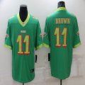 Philadelphia Eagles #11 Carson A.J. Brown green Color Rush Limited Jersey city version -BD