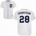 Detroit Tigers 28 C.Granderson white jersey