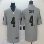 Nike Oakland Raiders #4 Derek Carr gray Color Rush Limited Jersey Reverse version