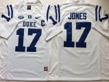 Duke Blue Devils #17 Daniel Jones white college football jerseys-PNS