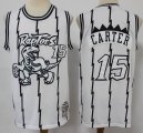 Toronto Raptors 15# Vince Carter white throwback nba Jersey-S8