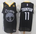 Nike Golden State Warriors #11 Klay Thompson black basketball jersey