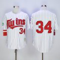 Minnesota Twins # 34 Kirby Puckett MLB Throwback baseball jerseys(1)