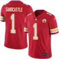 Nike Kansas City Chiefs #1 Leon Sandcastle red Color Rush Limited Jerseys