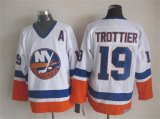 New York Islanders 19 Bryan Trottier white CCM ice hockey jersey