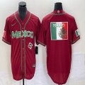 2023 World Cup Mexico red blank majestic baseball jerseys 21