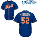 Youth New York Mets #52 Yoenis Cespedes Blue baseball Jerseys-1