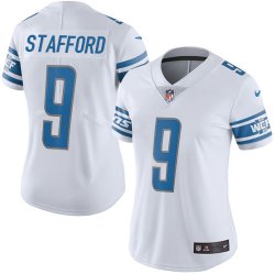 Women Detroit Lions #9 Matthew Stafford Nike white Color Rush Limited Jersey