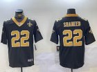 Nike New Orleans Saints #22 Rashid Shaheed black Color Rush Limited Jersey 01