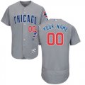 Custom Chicago Cubs gray Flexbase Authentic Collection Jersey