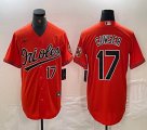 Nike Baltimore Orioles #17 Colton Cowserorange majestic baseball jersey-BD