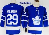 Youth Adidas Toronto Maple #29 William Nylander Blue ice hockey Jersey