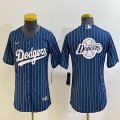 Women 2020 World Series Los Angeles Dodgers blue majestic baseball Jerseys-BD 005