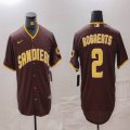 Nike San Diego Padres #2 Xander Bogaerts brown majestic baseball jerseys